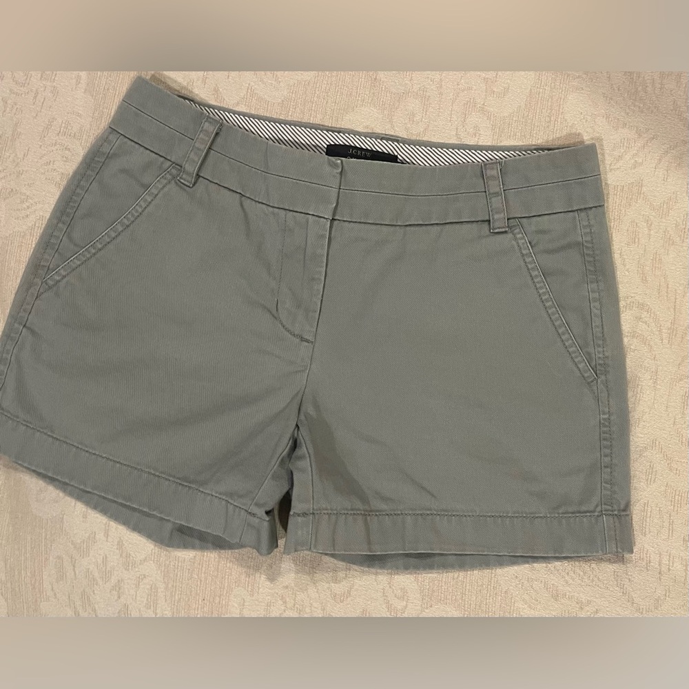 J. Crew Women's Classic Gray Chino Shorts Size 0